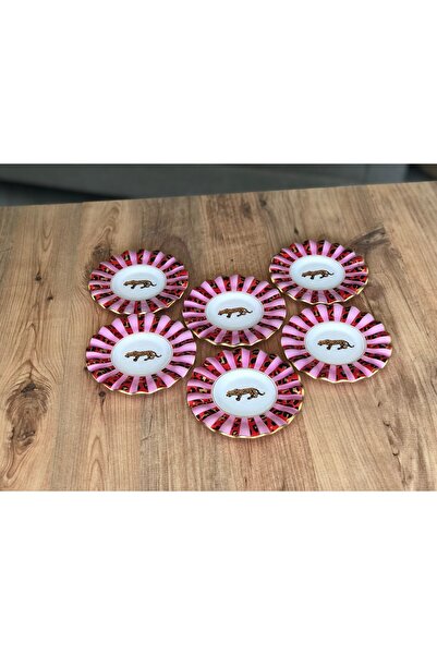 B&M Wild Chic Patterned Curved Tea Plate 6 Pieces