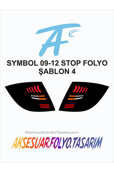 aksesuar folyo tasarım رينو سيمبول 2009-2012 إيقاف احباط