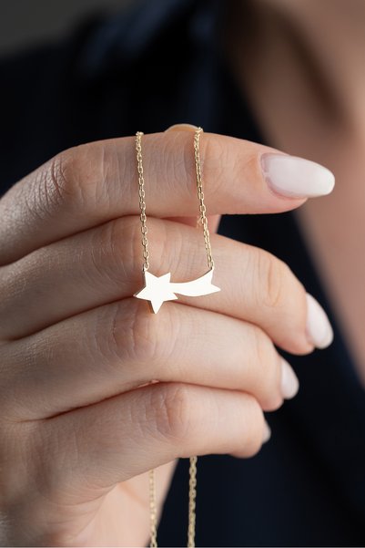 MUİ JEWELRY 925 Ayar Gümüş Kutupyıldızı Kolye