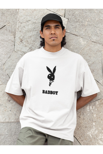 MG Badboy Printed Men's Cycling Collar Cotton Oversize Short Sleeve T-Shirt