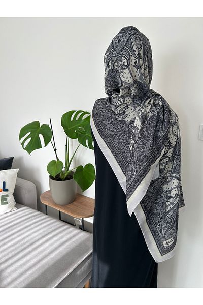 Sümeyye çeyiz Ethnic Ρετρό Σχέδιο Μαλακό Βαμβακερό Σάλι 180*85 cm