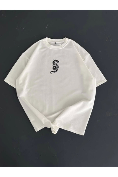 FREEDOM STOREE Velmora με τύπωμα oversized T-shirt με λαιμόκοψη ποδηλάτου - Λ...