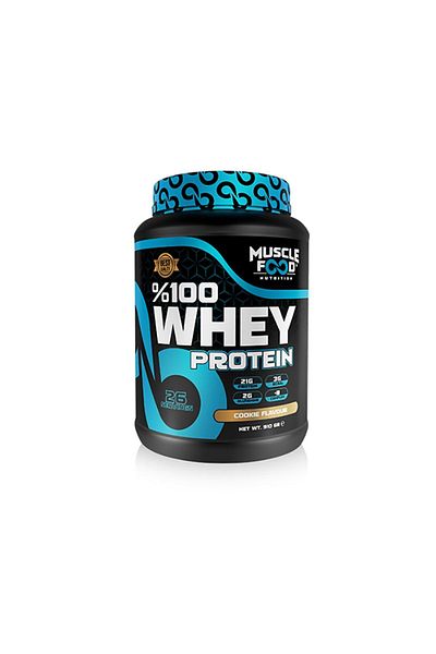 MUSCLEFOOD Whey Protein 910 Gr 26 Servings Cookie Flavored Protein Powder