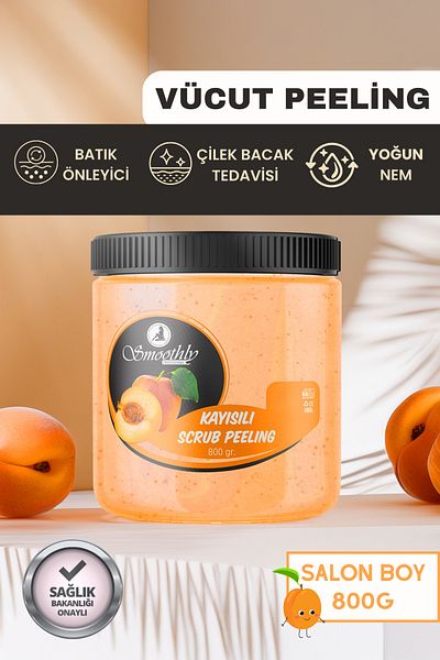Smoothly Apricot Flavored Peeling - Anti-Ingrown Hair and Moisture Bomb Body Peeling