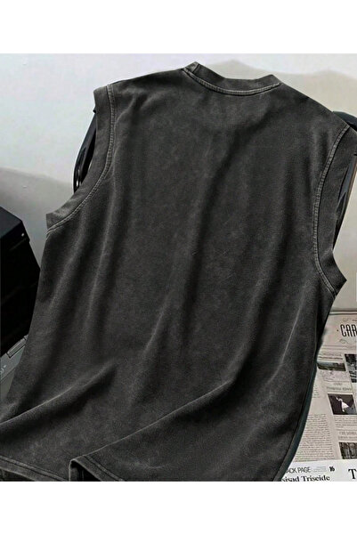 Touz Moda Μπλουζάκι Guns N' Roses Tank Top Crew Neck Washed Vintage Unisex Oversize T-shirt