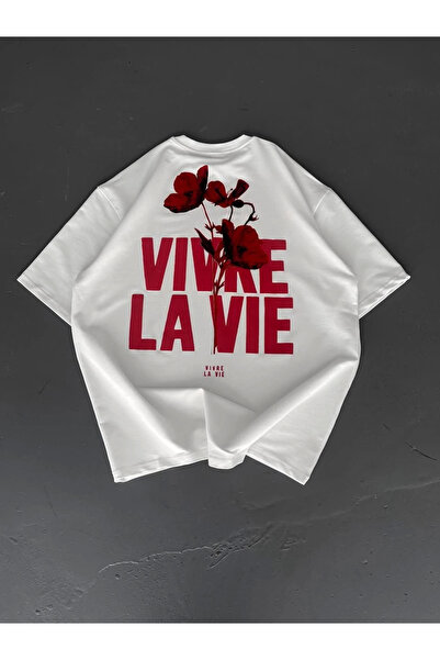 FREEDOM STOREE Velmora με τύπωμα oversized T-shirt με λαιμόκοψη ποδηλάτου - Λ...