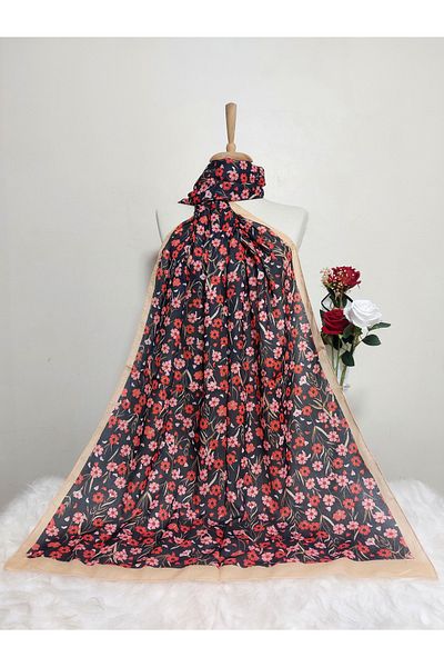 REMOMODA Patterned Soft Cotton Shawl