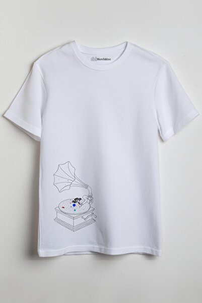 Merch&ice Svemirski megafon Štampano uniseks T-shirt