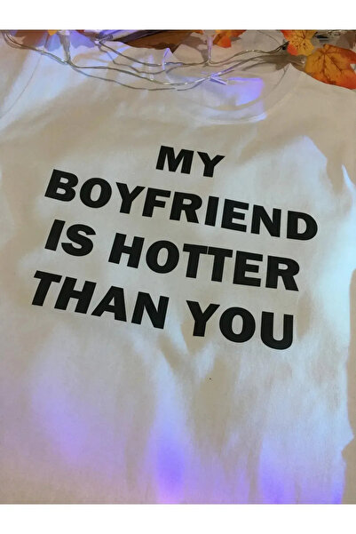 MANCY Tricou unisex Iubitul meu este mai tare decât tine scris