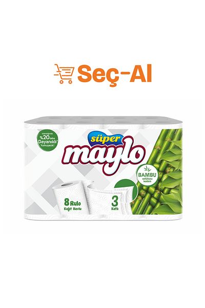 Maylo Super Maylo Bamboo Paper Towel 8 Pcs