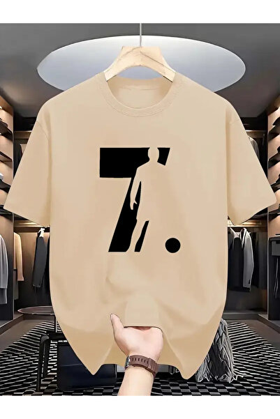 MANCY تي شيرت مطبوع بتصميم كرة القدم للجنسين