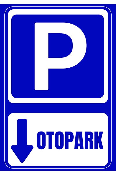 Girl Power 35 X 50 Car Parking down Direction Direction Warning Sign 3 mm Foil Printing on Dekota