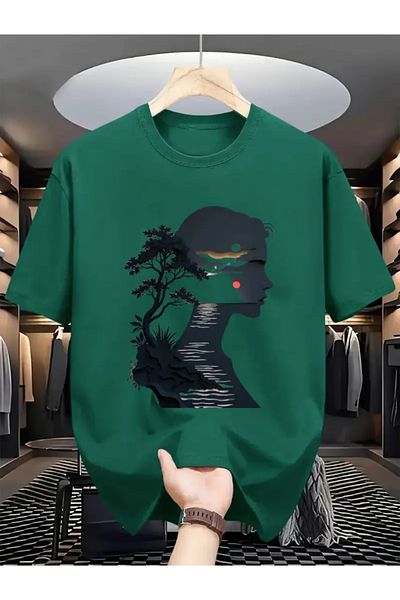 MANCY Unisex Design Printed Oversize T-shirt