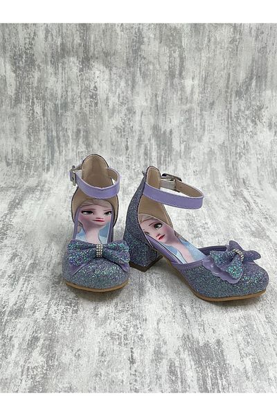 Moda Lime Κοριτσίστικα παπούτσια με τακούνι Νυφικά παπούτσια Βραδινά παπούτσια για κορίτσια Βραδινό φόρεμα με φιόγκο και λεπτομέρειες