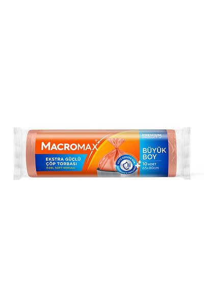 MACROMAX Extra Strong Garbage Bag Large Size 10 Pcs