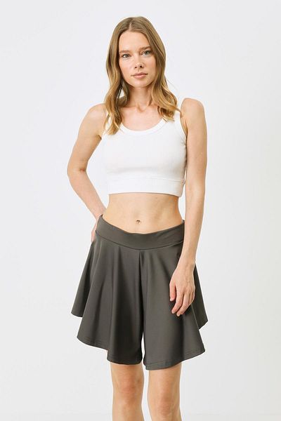 C&City Flexibles, geripptes Damen-Crop-Unterhemd – Träger, Ecru 926