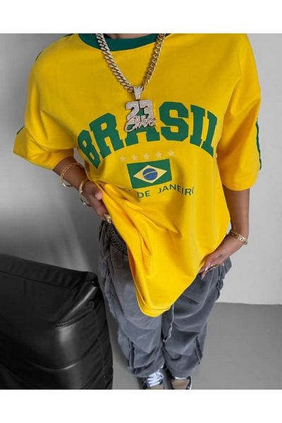 MANCY Vintage Brasil Unisex Oversize T-Shirt