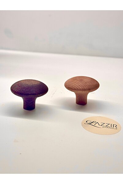 lazzir handle Ahşap damla kulp tekli 4 cm çap -dolap Kulpu Çekmece Kulpu tek ...