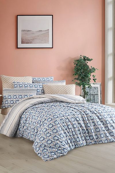 EVA Patterned Single, Elastic Sheet, Duvet Cover Set