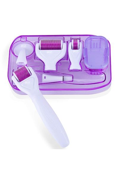 FOXMAG24 Set de masaj facial cu ace dermaroller din titan pentru masaj și regenerare