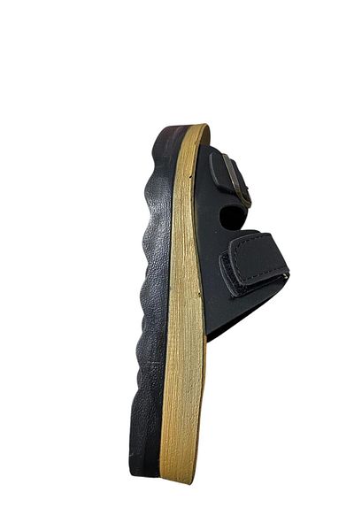 Polero Slippers Summer Double Buckle Flat Thick Sole