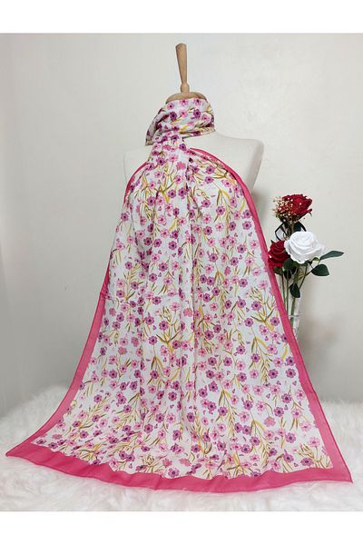 REMOMODA Patterned Soft Cotton Shawl