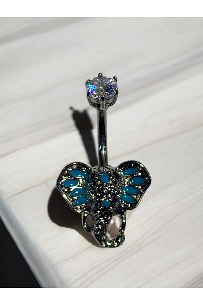 Takayrum Steel Elephant Detailed Belly Piercing