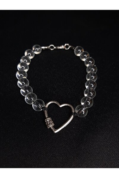 makadi Mi̇ray Translucent Beaded Heart Necklace – Elegant and Stylish Accessory