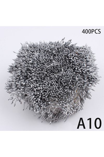 WHPHous A10 400pcs Mini Flower Stamen Artificial Pearl Pistil Double Heads Diy Floral Craft For Wedding Deco