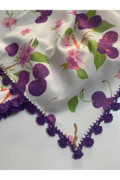 TrendYünEvi Kenar Oyalı Raşel Sofra Bezi & Masa Örtüsü (150cm x 150cm)