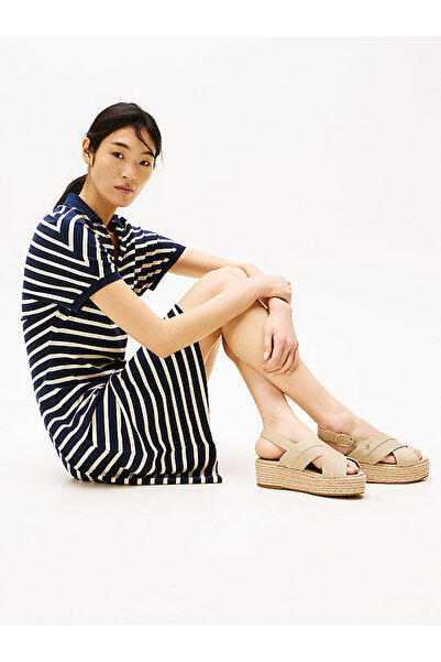 Tommy Hilfiger DENIM ESPADRILLE PLATFORM SANDAL Kadın Sandalet FW0FW08669ACC