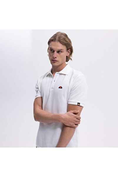Ellesse Ανδρικό μπλουζάκι πόλο EM460-OF σε λευκό χρώμα