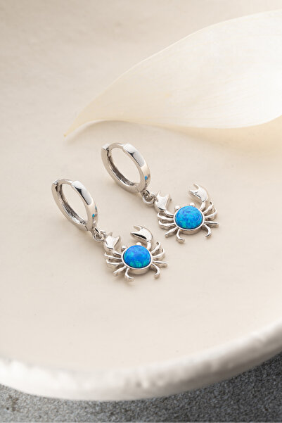 Silvano Jewelry 925 Ayar Gümüş Yengeç Küpesi