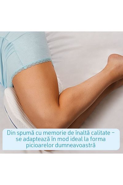 FOXMAG24 ® Memory Foam Foot Pillow, 25 x 25 x 15 cm, white
