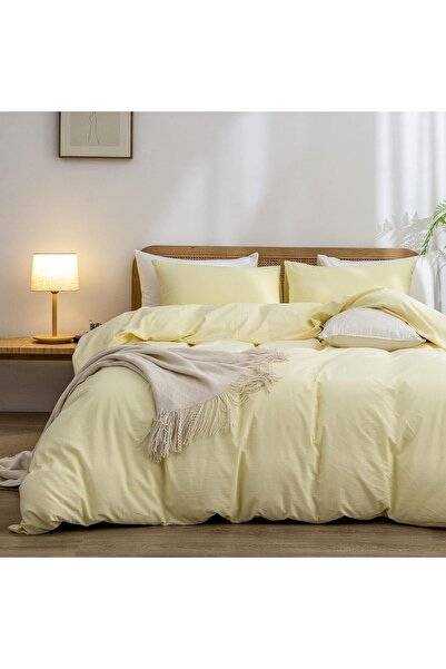 Sheri Home Tekstil Pure Gül Kurusu Çift Kişilik Nevresim Seti(YORGAN KILIFI 2...