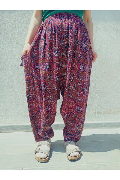 hoaryage Pânză de presiune din viscoză, cu modele florale, cu buzunare, 100% bumbac