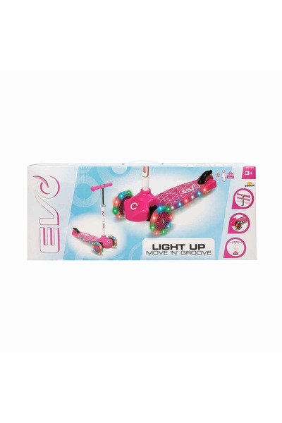 DENİSAM Evo Lighted 3 Wheel Pink Scooter