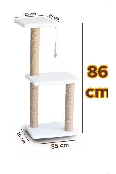 ATA PET Two-Story Luxury Cat Scratching Post 86cm