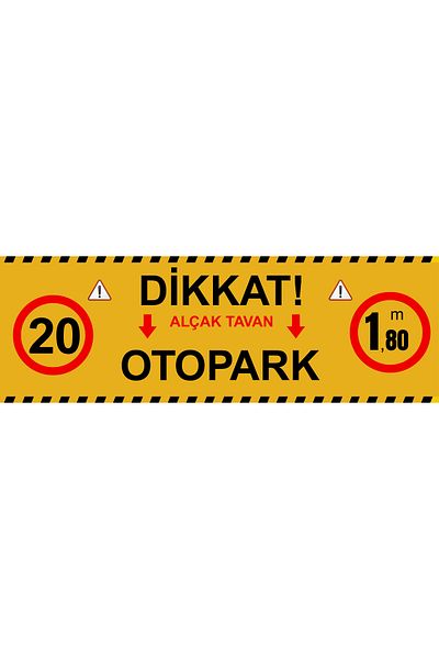 Girl Power 150 X 50 Car Parking Low Ceiling Warning Sign 5 mm Foil Printing on Dekota