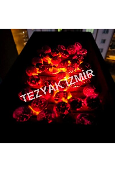 TEZYAK Klasik Tek Kibritle Yanan Yeni Nesil Mangal Kömürü (2 Kg x 10 Paket) 20 Kg