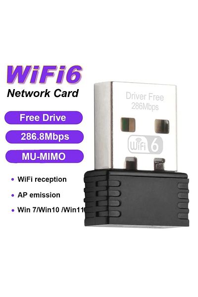 Choice 300m-rtl8811 Wireless Wifi 6 Adapter Ax286 802.11ax 2.4ghz Free Driver Usb Network Card For Win7/10/