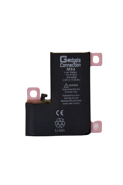 Gadgets Connection Replacement Battery for Apple iPhone 13 Pro in Black