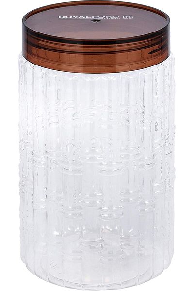 Generic Royalford RF10073 Christy Clear Canister 300ML - Portable & Stackable Design | Transparent Body wit