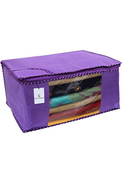 Generic Kuber Industries 3 Piece Non Woven Fabric Clothes Organizer Set With Transparent Window, Extra Larg
