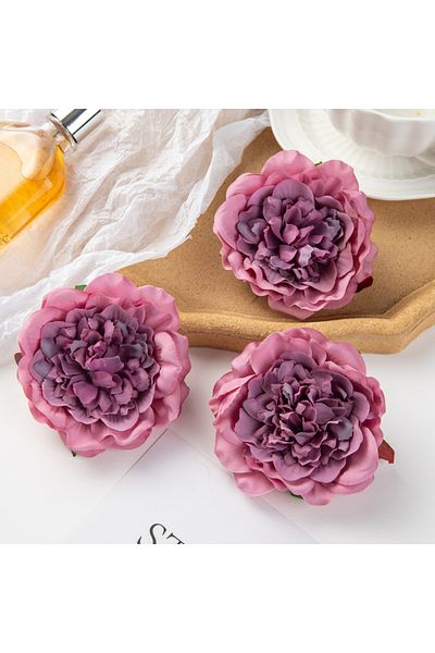 Choice 5pieces plum 5/10Pcs Silk Dahlias Artificial Flower Home Decor Wedding Diy Rose Arch Christmas Garla
