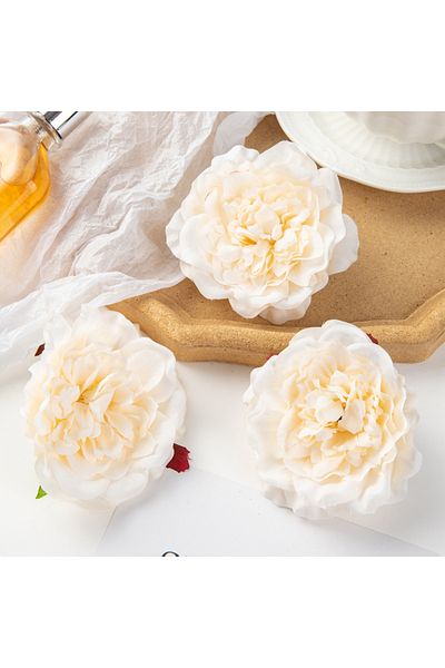 Choice 5pieces Milky White 5/10Pcs Silk Dahlias Artificial Flower Home Decor Wedding Diy Rose Arch Christma
