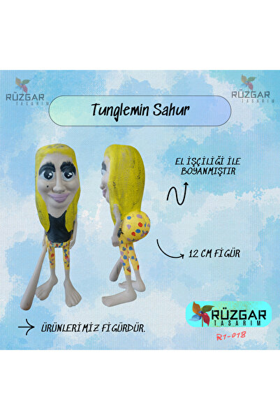 Rüzgar Tasarım Tunglemin Sahur Tung Tung Sahur Karakteri 12 Cm Figür