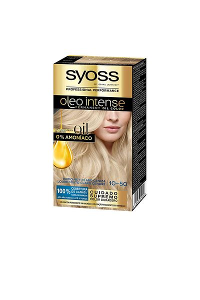 Syoss Oleo Intense Ammoniakfreie Haarfarbe #10.50 – Helles Aschblond 5 Stk 5 Pz