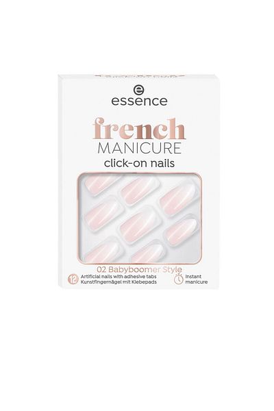 Essence French-maniküre-klick-kunstnägel #02-babyboomer-stil 12 Stück