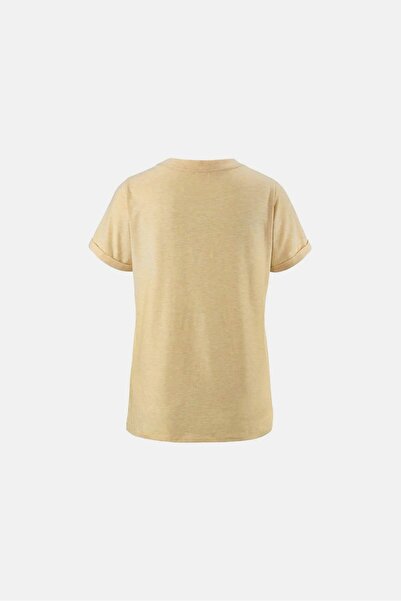 Tchibo Women Short Sleeve Plain T-shirt, Yellow